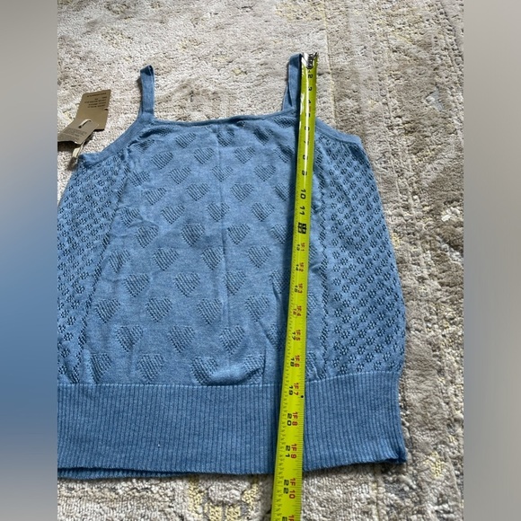 Yuca Paris Knit Pointelle Top NWT - Picture 9 of 12